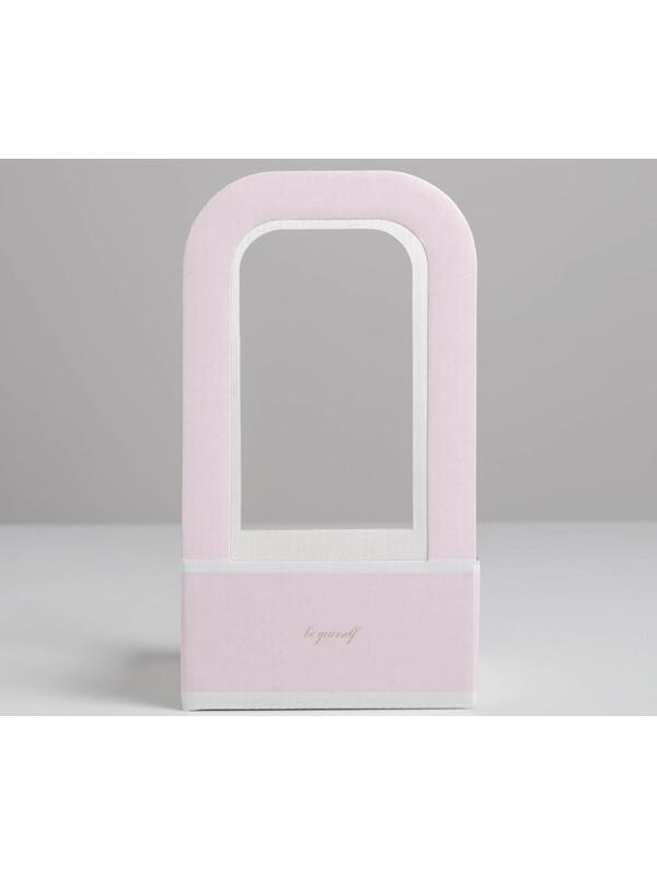 Мини–коробка из микрогофрокартона «Будь собой», 12 х 12 х 22 см