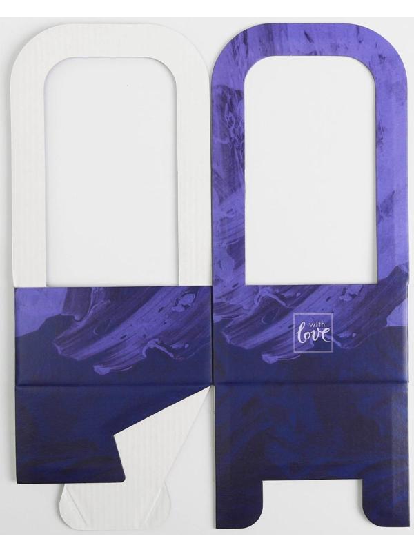 Коробка-переноска для цветов «С любовью», 12 × 12 × 22 см