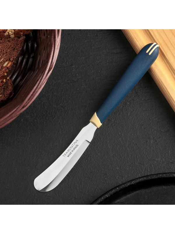 Нож кухонный для масла Multicolor, лезвие 7,5 см, сталь AISI 420, цвет синий