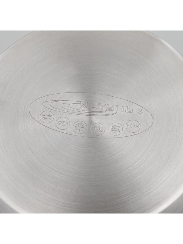 Кастрюля «Общепит», 2 л, d=16 см, h=10 см, металлическая крышка, с теплораспределительным слоем