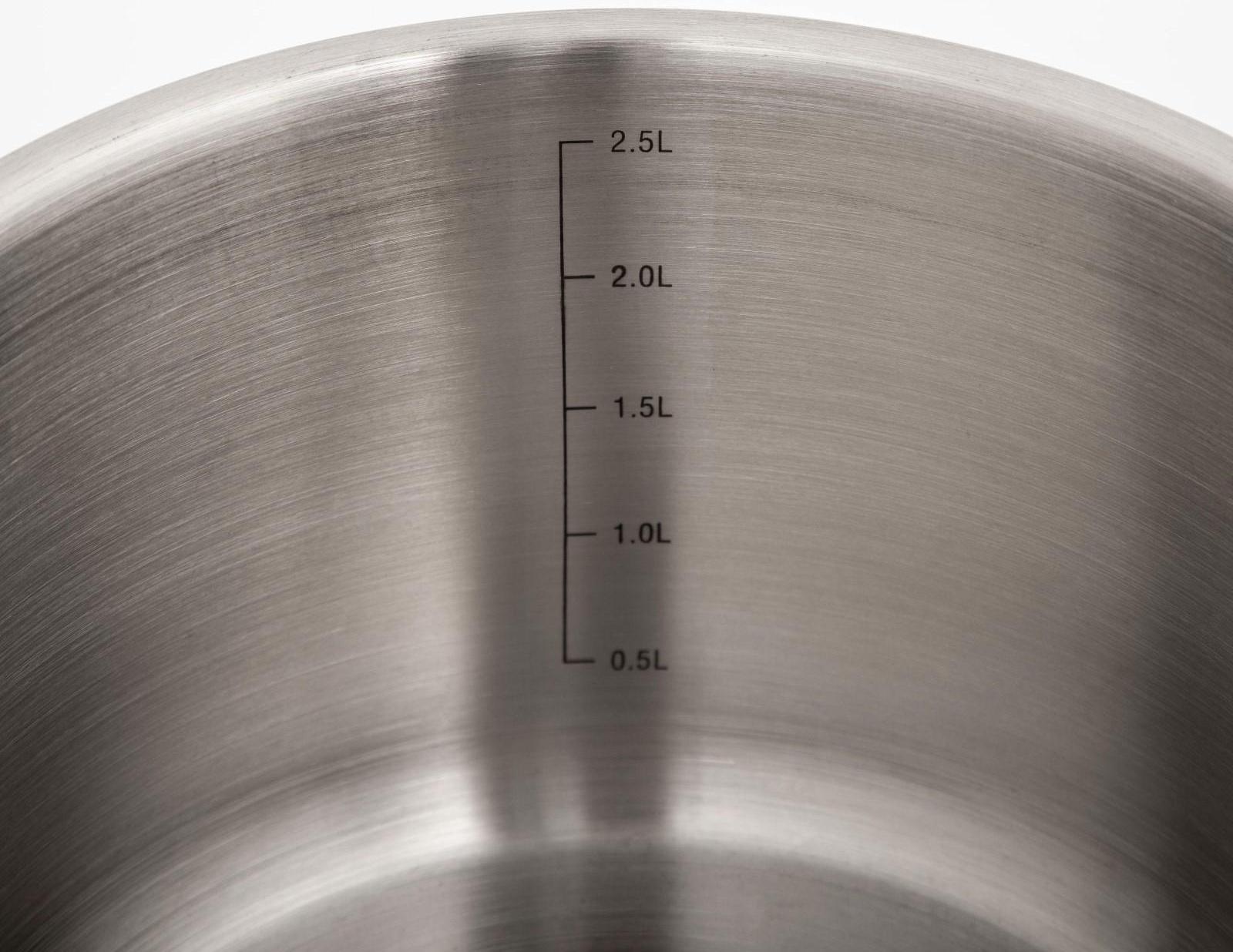 Кастрюля «Общепит», 3 л, d=18 см, h=12 см, металлическая крышка, с теплораспределительным слоем