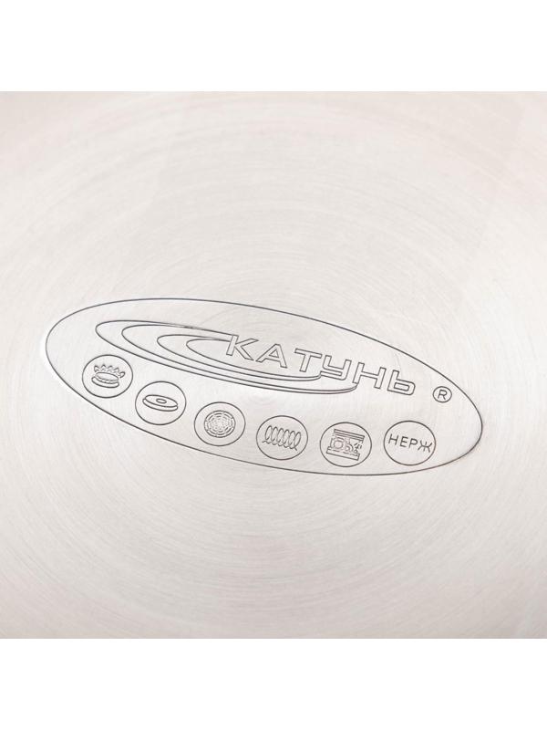 Кастрюля «Общепит», 3 л, d=18 см, h=12 см, металлическая крышка, с теплораспределительным слоем