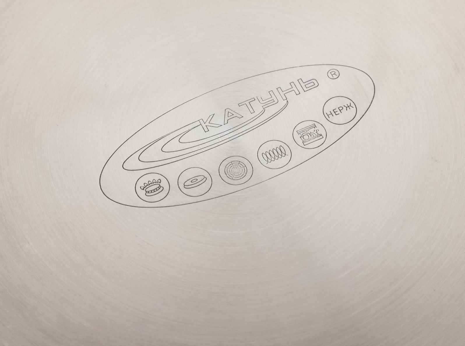 Кастрюля «Общепит», 7 л, d=22 см, h=18 см, металлическая крышка, с теплораспределительным слоем