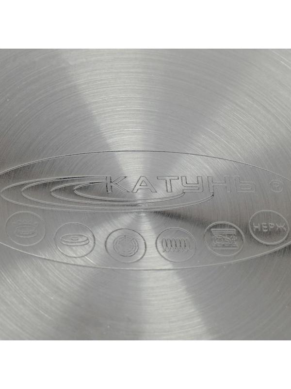 Кастрюля «Общепит», 9 л, d=24 см, h=20 см, металлическая крышка, с теплораспределительным слоем