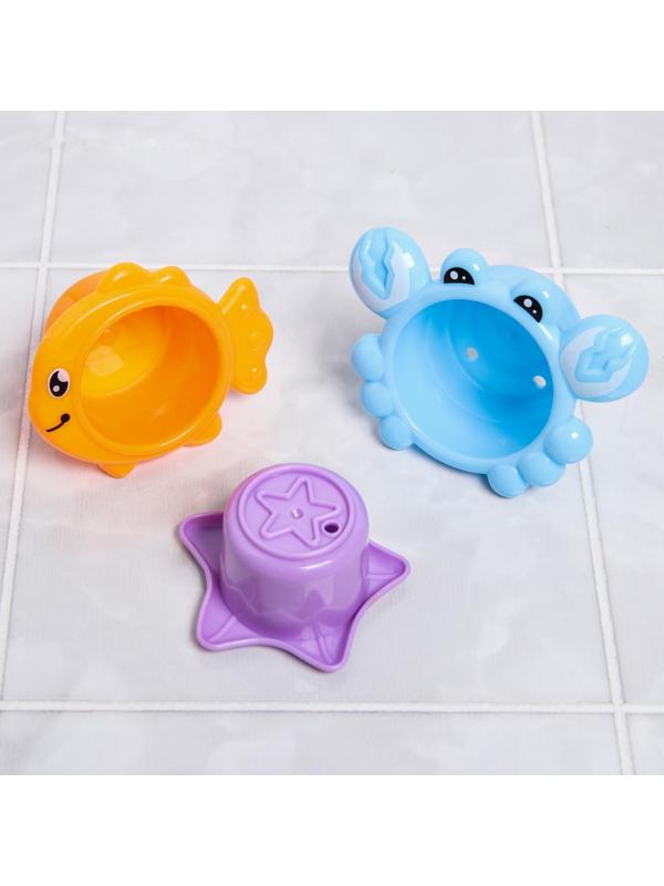 Набор игрушек для игры в ванне «Кит и морские друзья»