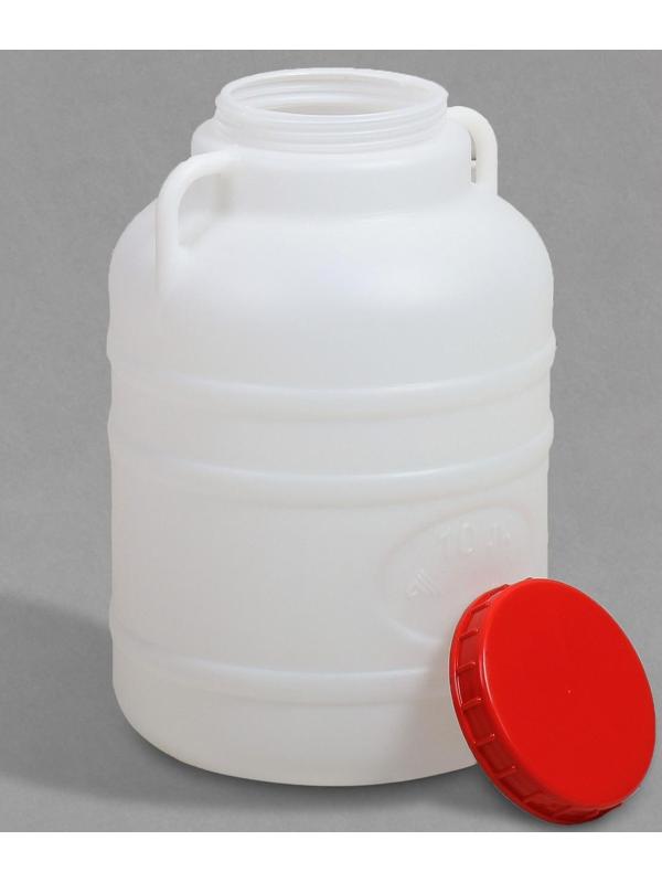 Фляга-бочка пищевая, 10 л, белая