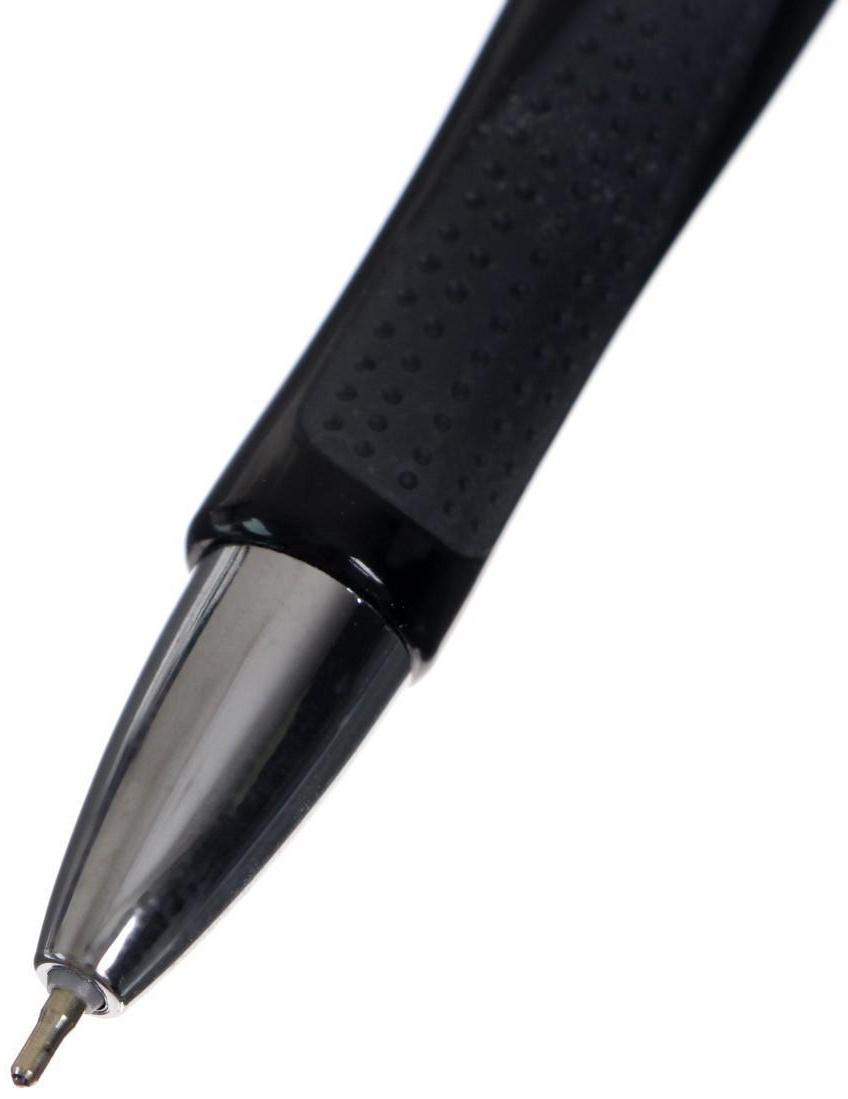 Ручка шариковая, автоматическая Vinson 0.5 мм, с резиновым держателем, стержень масляный синий, МИКС