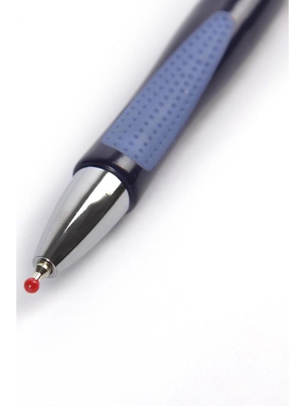 Ручка шариковая, автоматическая Vinson 0.5 мм, с резиновым держателем, стержень масляный синий, МИКС