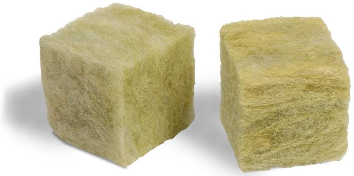 Субстрат минераловатный в кубике, 4 × 4 × 4 см, «Эковер» / 100 шт.