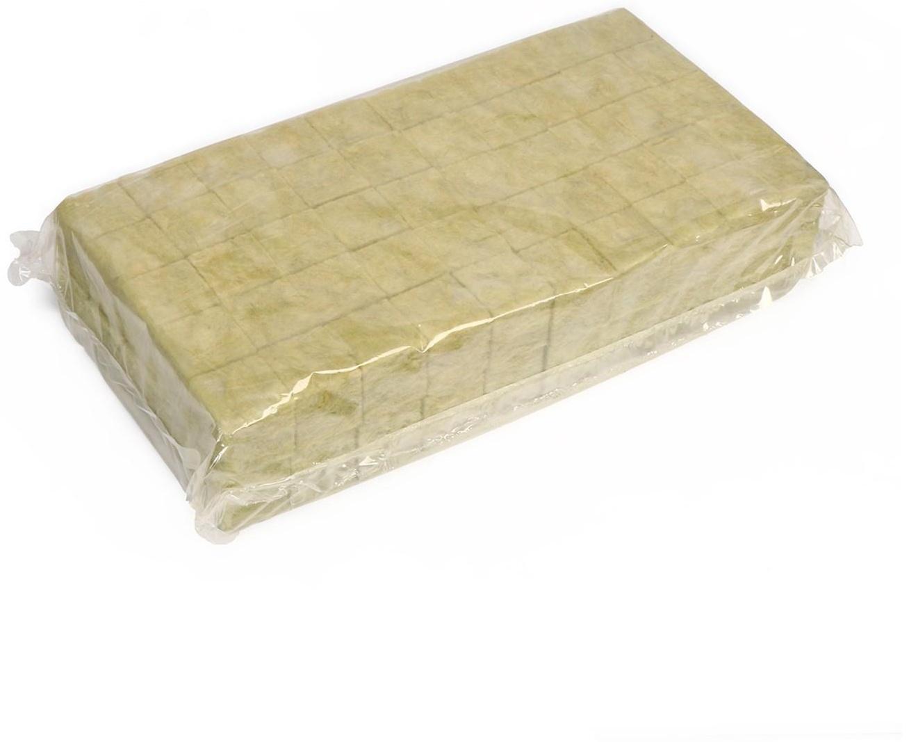 Субстрат минераловатный в кубике, 4 × 4 × 4 см, «Эковер» / 100 шт.