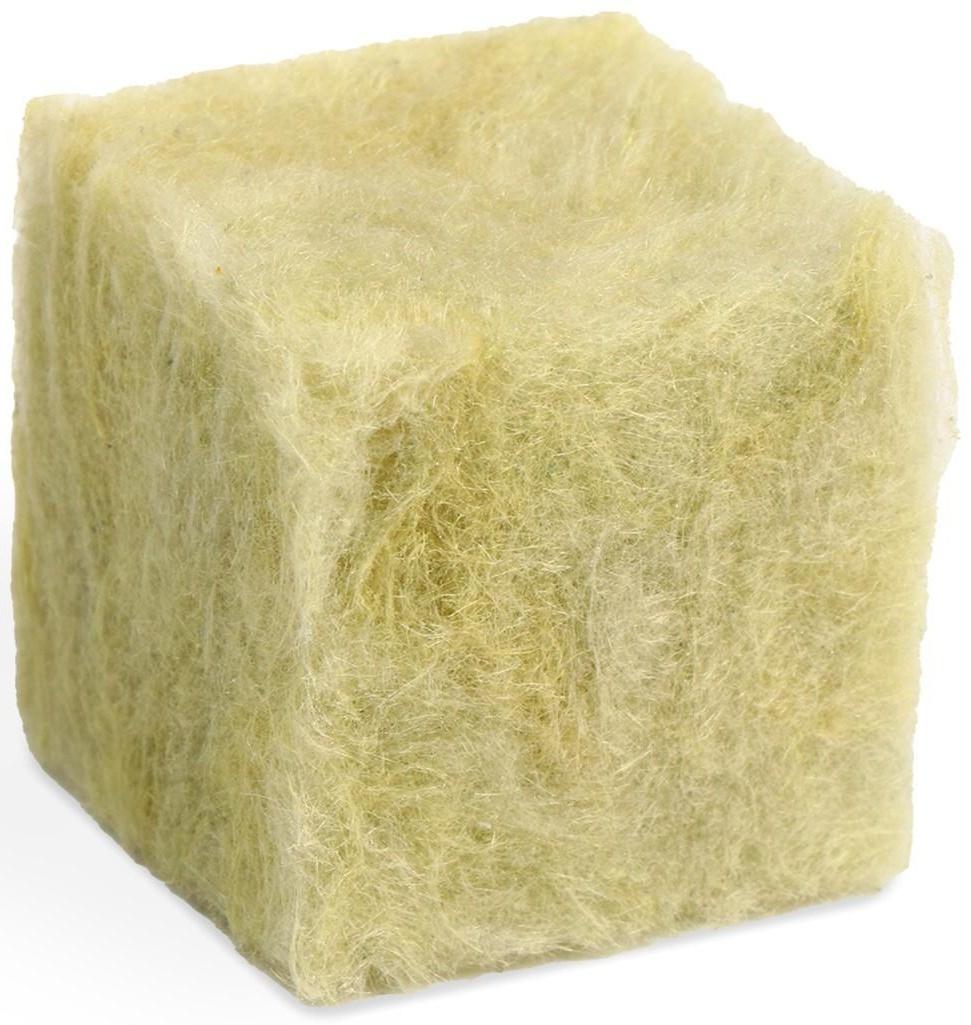 Субстрат минераловатный в кубике, 4 × 4 × 4 см, «Эковер» / 100 шт.