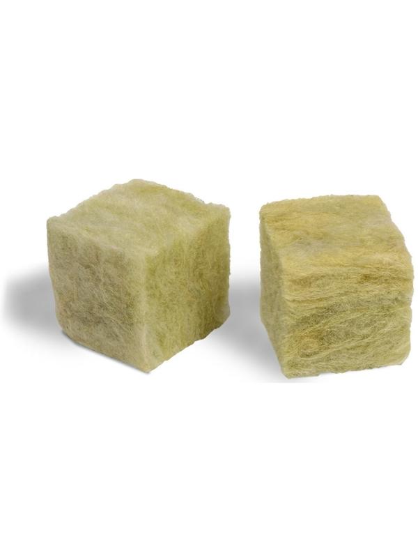 Субстрат минераловатный в кубике, 4 × 4 × 4 см, «Эковер» / 100 шт.