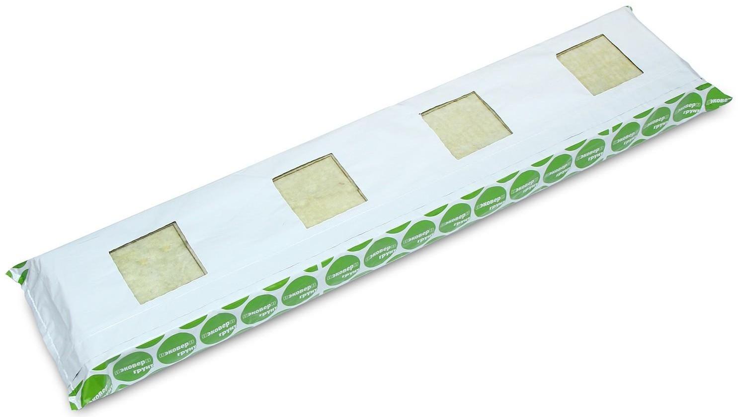 Субстрат минераловатный в мате, для огурцов, 100 × 20 × 7.5 см