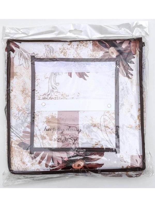 Кофр подвесной Доляна «Астра», 4 отделения, 30×30×80 см, цвет коричневый