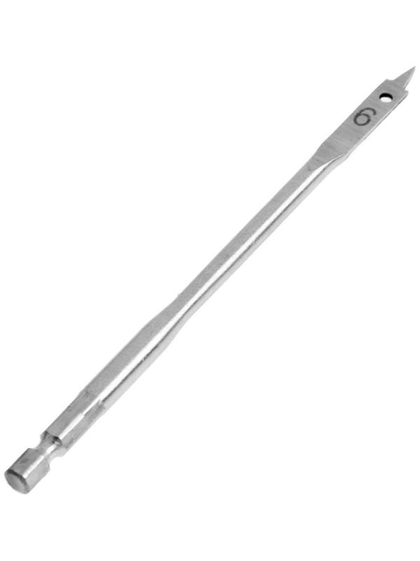 Сверло по дереву перовое ТУНДРА, шестигранный хвостовик, 6 х 152 мм
