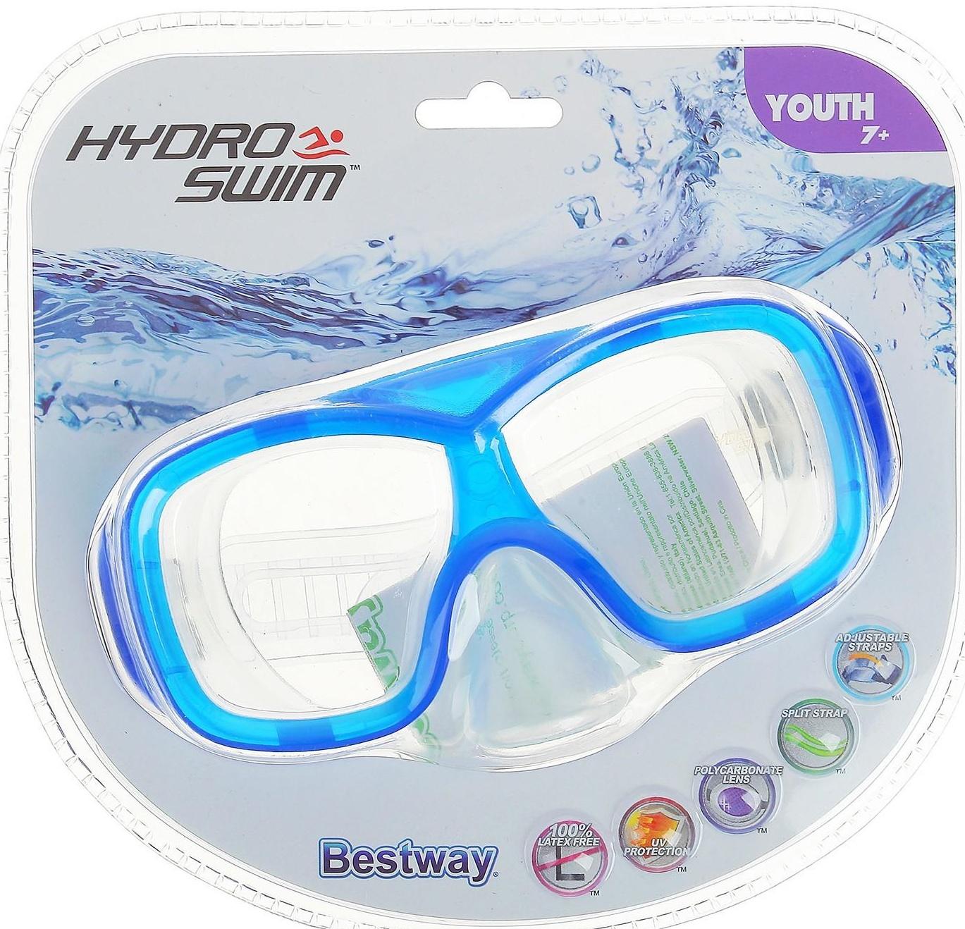 Маска для плавания Aquanaut, от 7 лет, цвета МИКС, 22039 Bestway