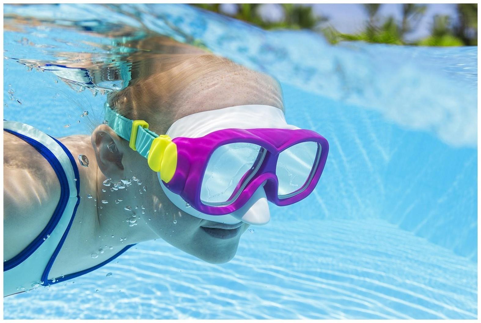 Маска для плавания Aquanaut, от 7 лет, цвета МИКС, 22039 Bestway