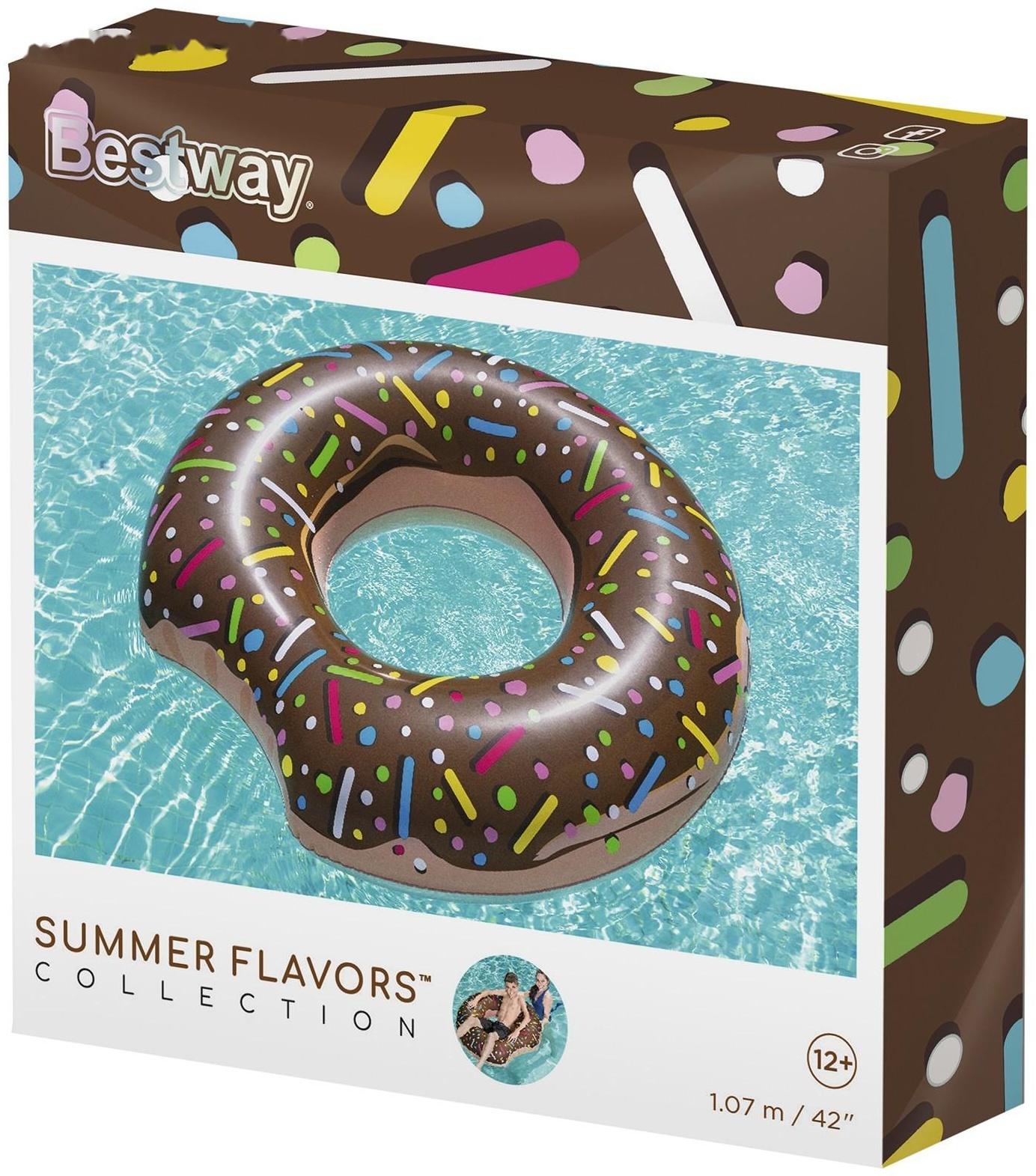 Круг для плавания «Пончик», d=107 см, от 12 лет, цвета МИКС, 36118 Bestway