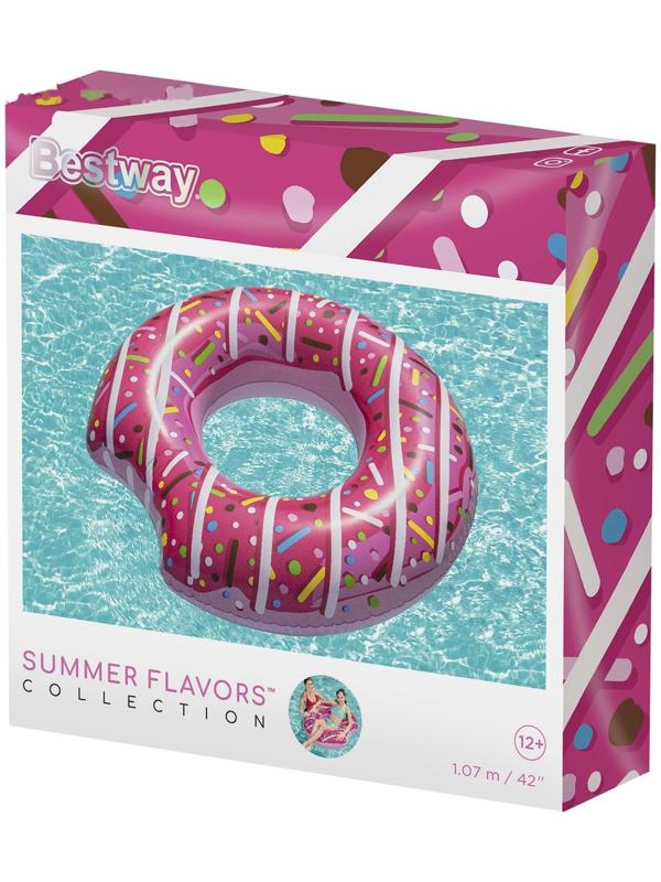 Круг для плавания «Пончик», d=107 см, от 12 лет, цвета МИКС, 36118 Bestway
