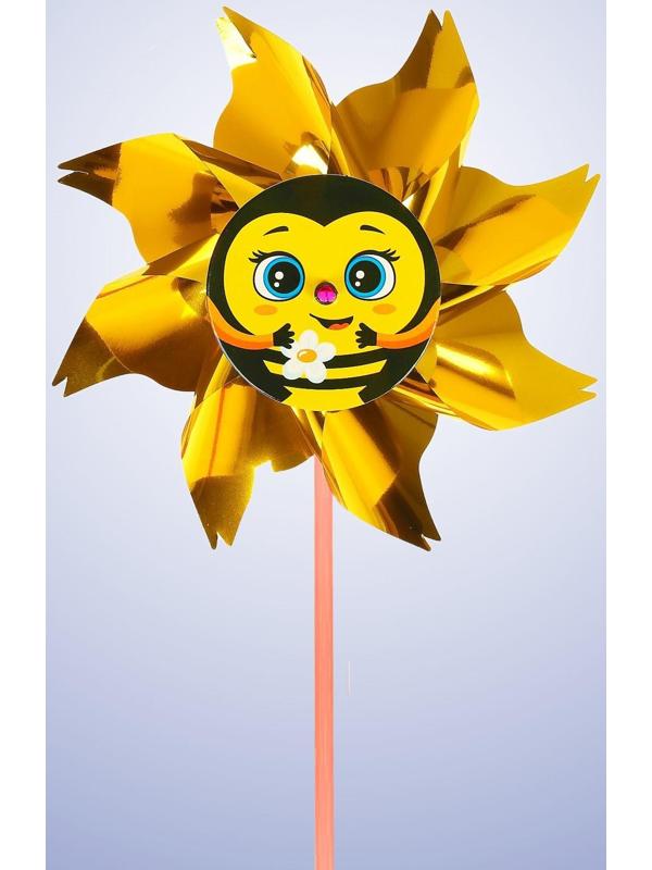 Ветерок с фольгой «Пчёлка», 36 см