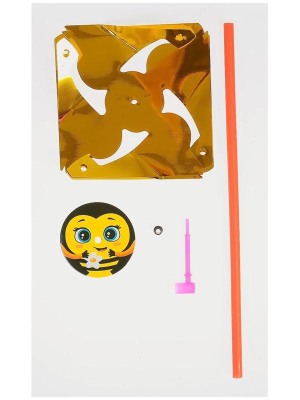 Ветерок с фольгой «Пчёлка», 36 см