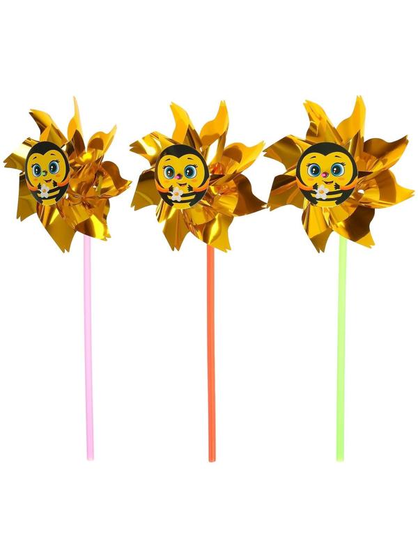 Ветерок с фольгой «Пчёлка», 36 см