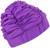 Шапочка для плавания объёмная с подкладом, лайкра, цвет фиолетовый