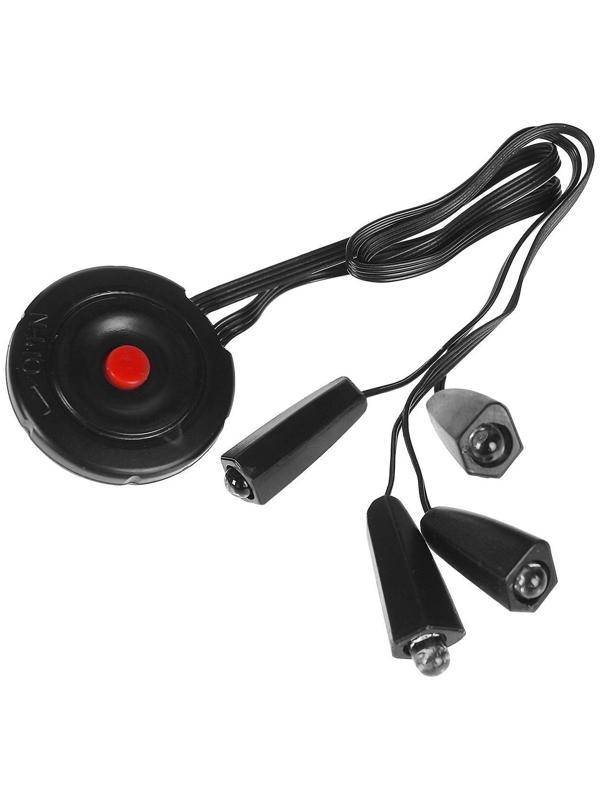 Фонарь велосипедный STG на шлем JY-389, 4 светодиода, 4 функции, батарея: CR2032*1