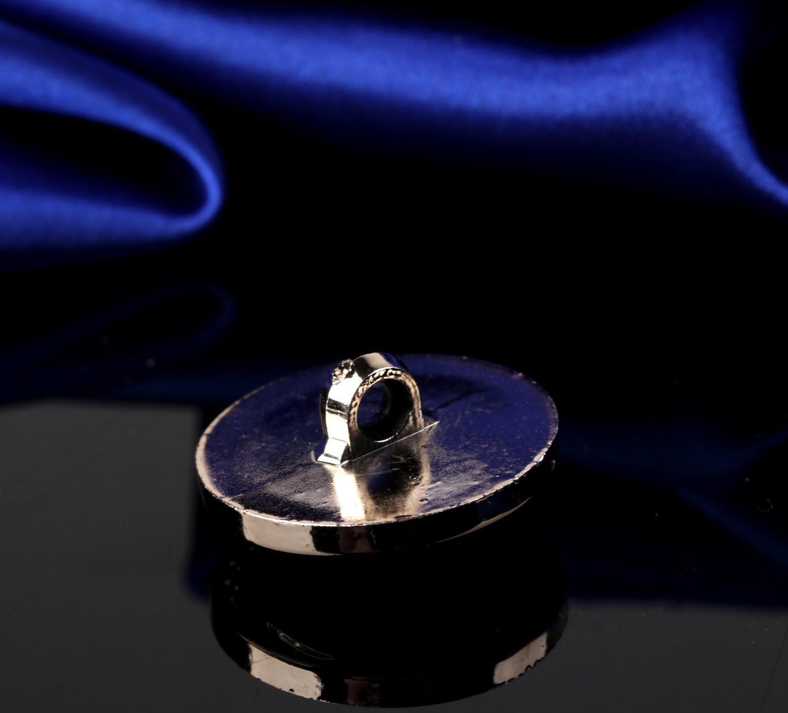 Набор декоративных пуговиц, d = 25 мм, 12 шт, цвет перламутровый белый