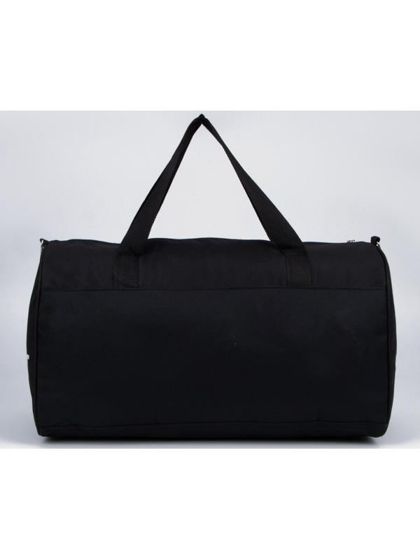 Сумка спортивная на молнии, длинный ремень, цвет чёрный