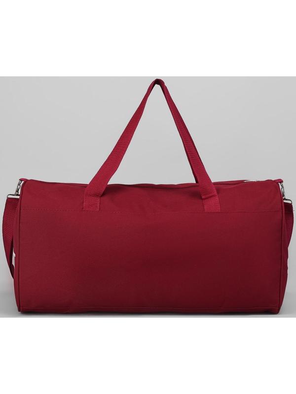 Сумка спортивная, отдел на молнии, длинный ремень, цвет бордовый