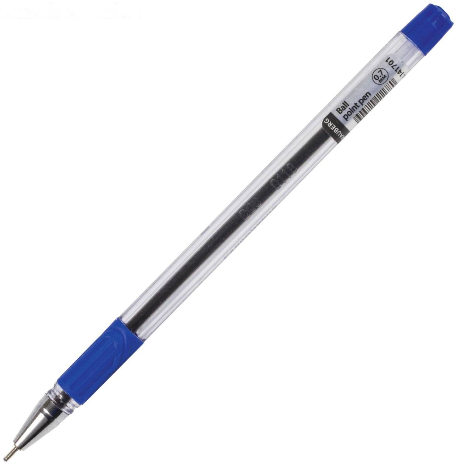 Ручка шариковая 0.7 мм, BRAUBERG Max-oil, с резиновым упором, чернила синие, масляная основа