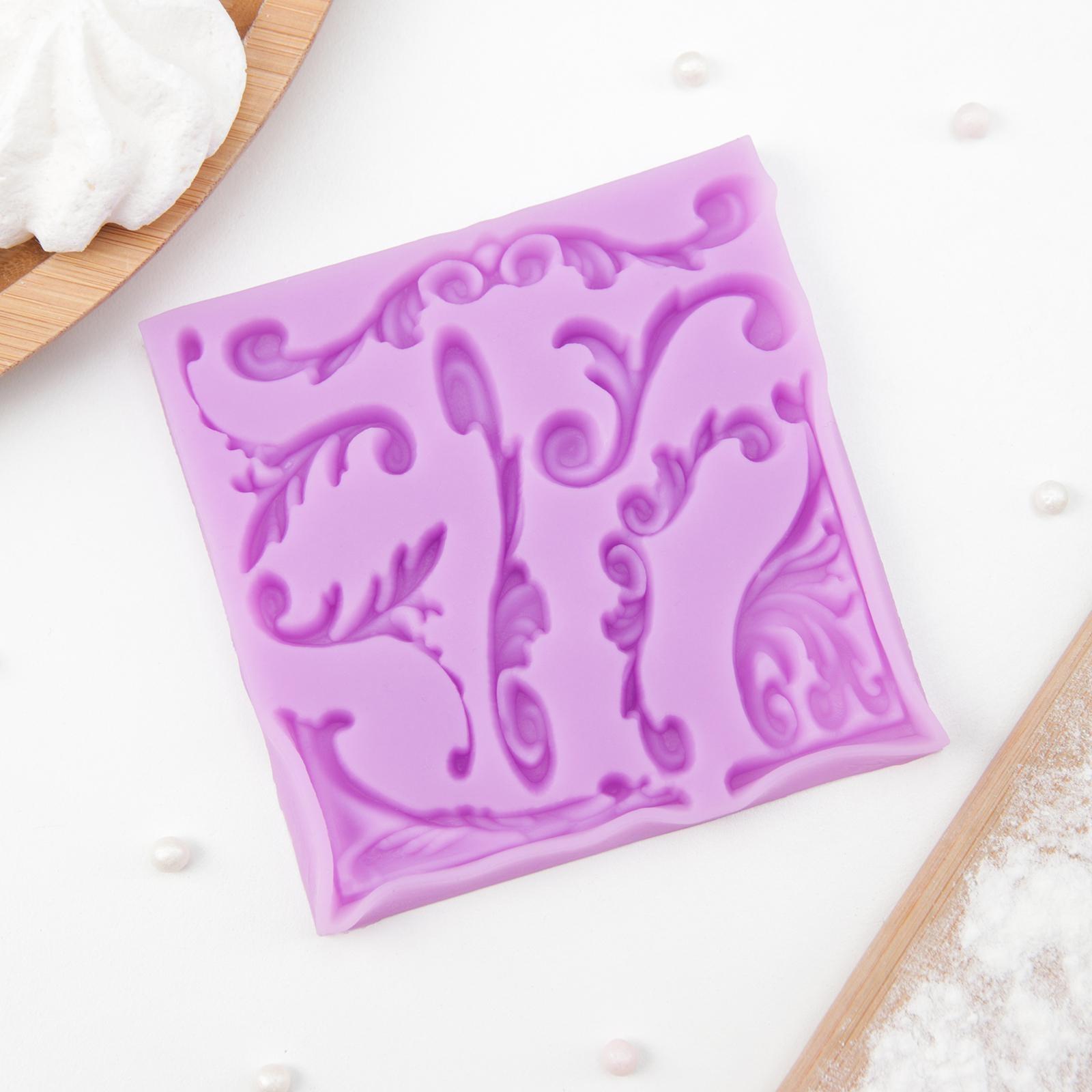 Молд «Вензельный оттиск», 9,8×9,8 см, цвет МИКС