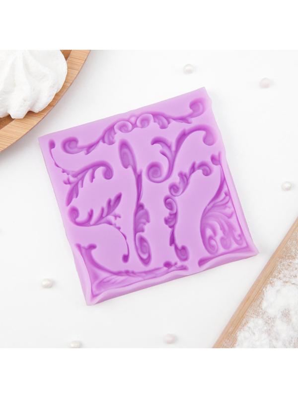 Молд «Вензельный оттиск», 9,8×9,8 см, цвет МИКС