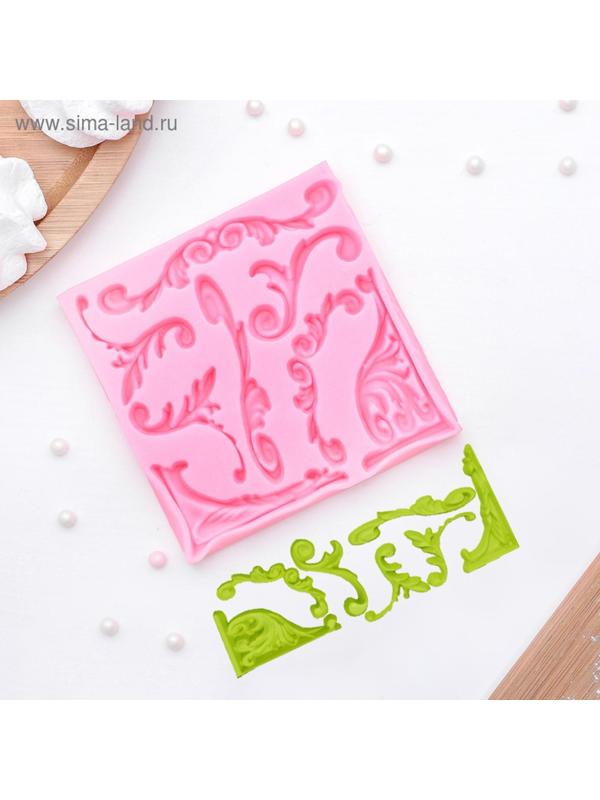 Молд «Вензельный оттиск», 9,8×9,8 см, цвет МИКС