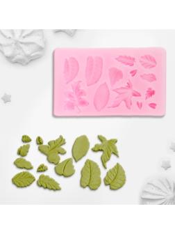 Молд «Гербарий», 8×5×0,8 см, цвет МИКС