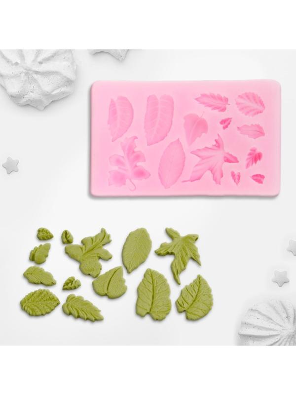 Молд «Гербарий», 8×5×0,8 см, цвет МИКС