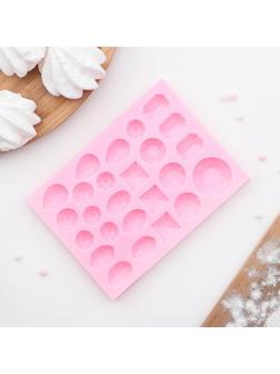 Молд «Драгоценные камни», 13,4×9,8 см, цвет розовый