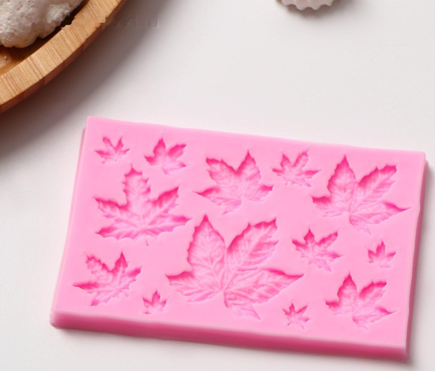 Молд «Листья», 9,5×6,3 см, цвет МИКС