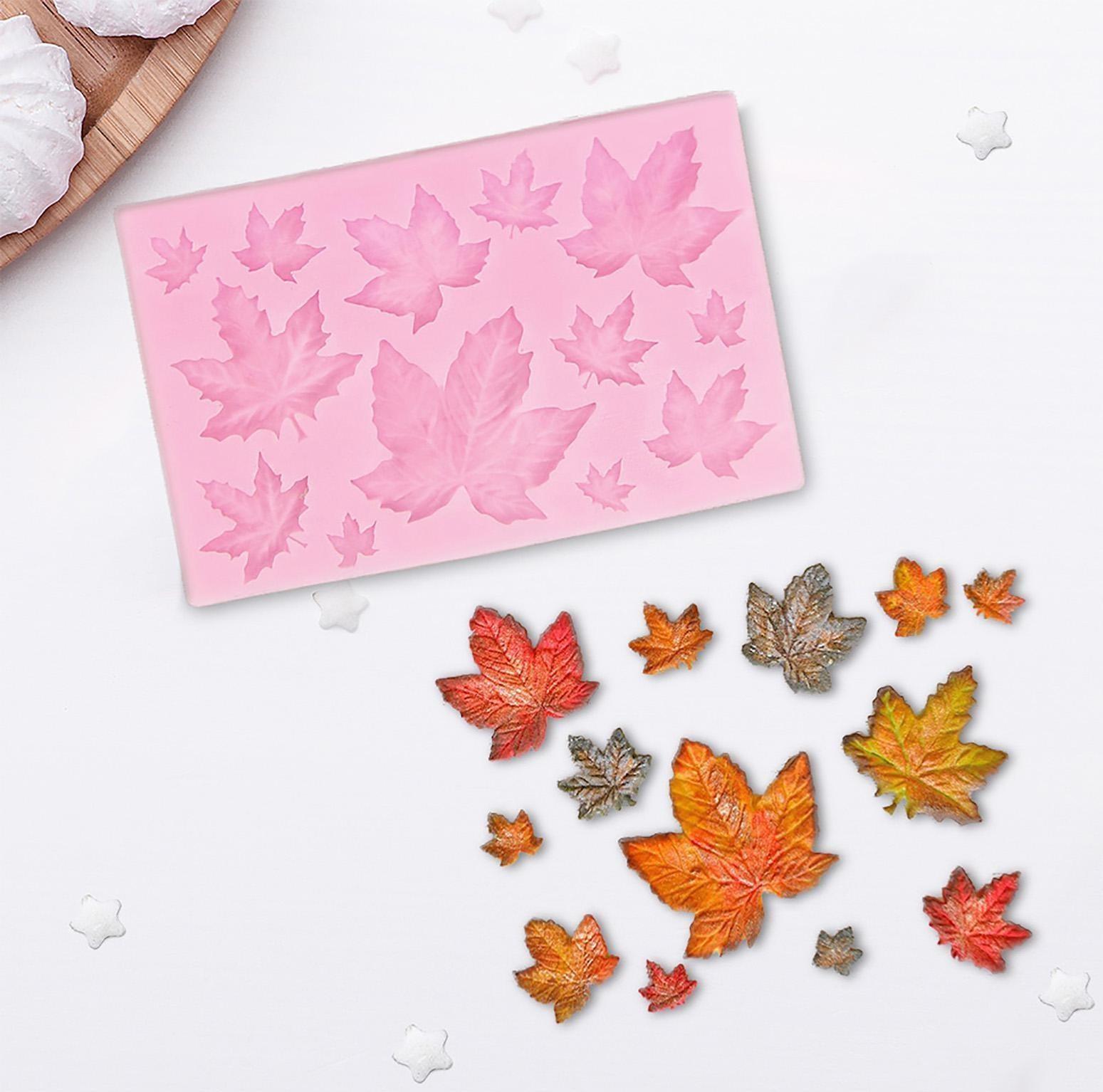 Молд «Листья», 9,5×6,3 см, цвет МИКС