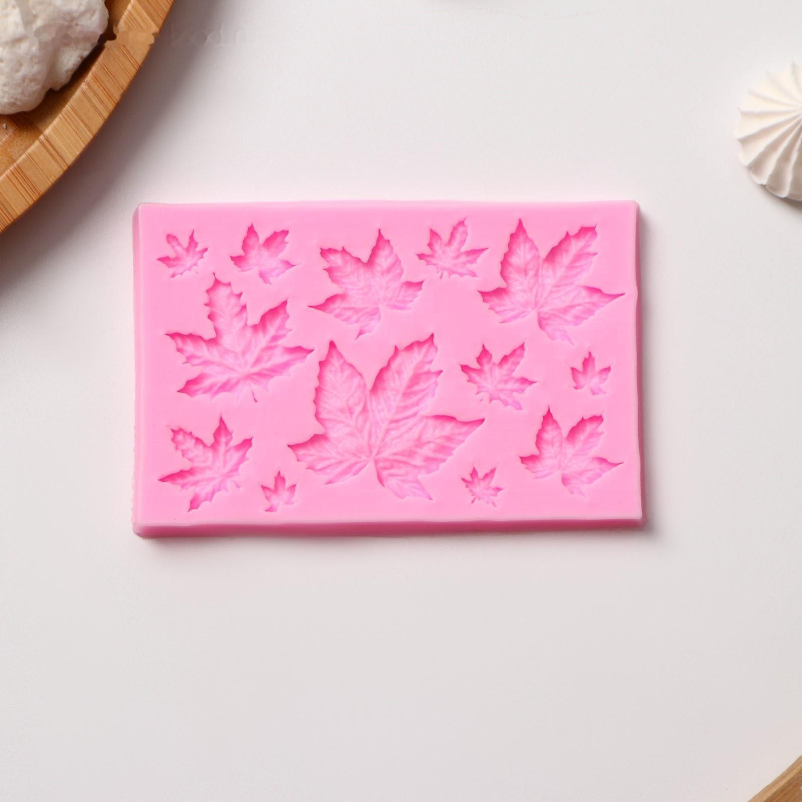 Молд «Листья», 9,5×6,3 см, цвет МИКС