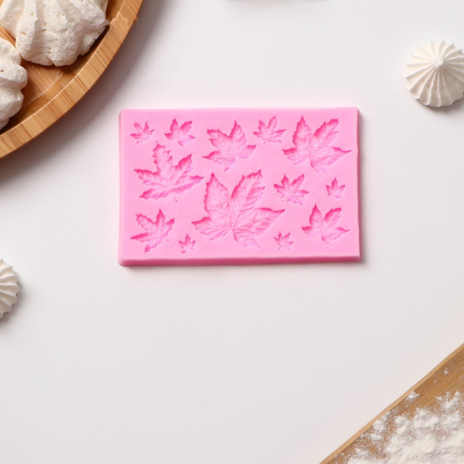 Молд «Листья», 9,5×6,3 см, цвет МИКС