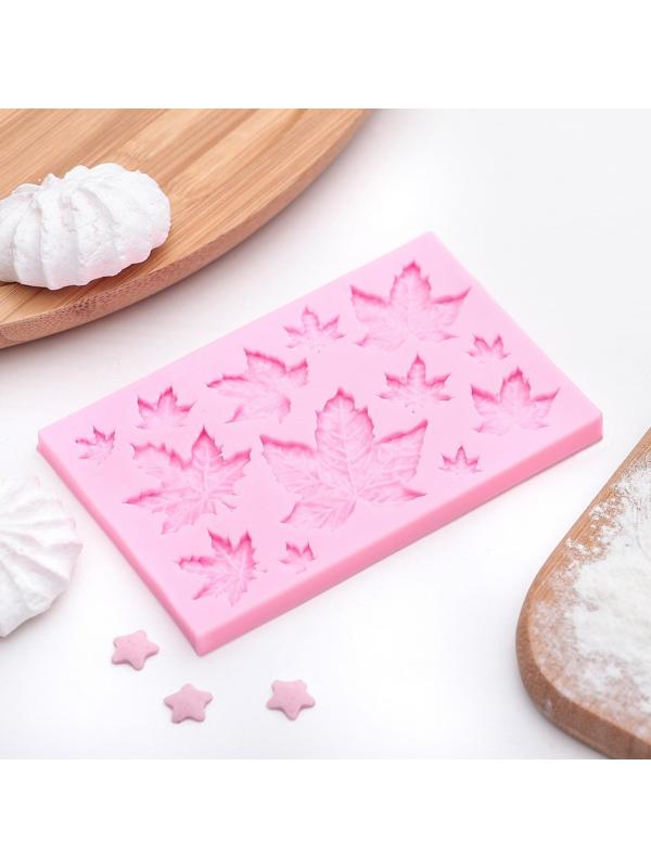 Молд «Листья», 9,5×6,3 см, цвет МИКС