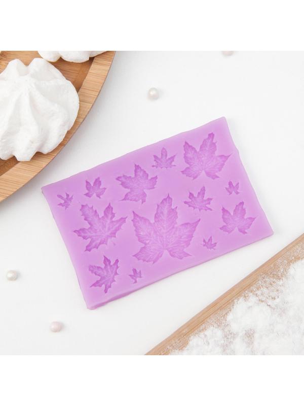 Молд «Листья», 9,5×6,3 см, цвет МИКС