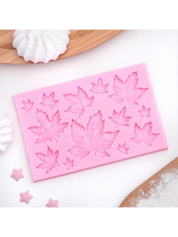 Молд «Листья», 9,5×6,3 см, цвет МИКС