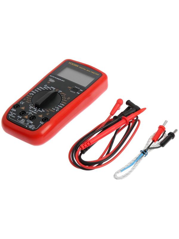 Мультиметр ТУНДРА, VC9208N, ACV/DCV, ACA/DCA, 200-200MΩ, 200nF-200mF, -20-1000°C, 200 kHz