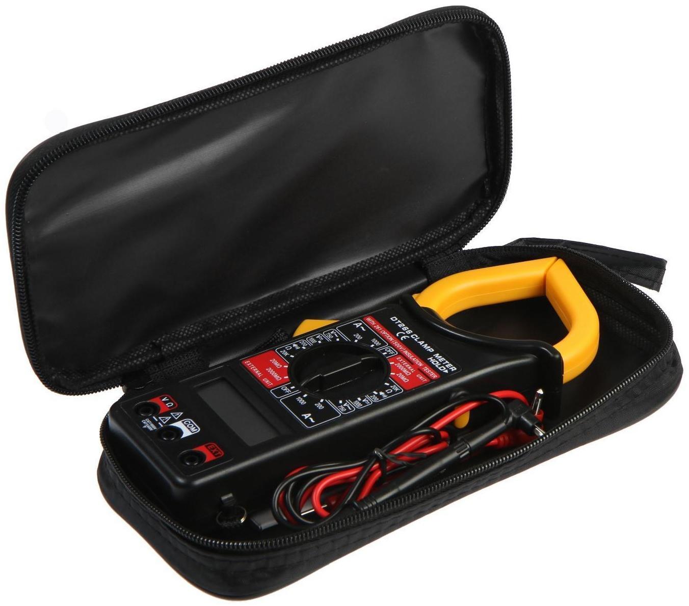 Токовые клещи ТУНДРА, DT-266, ACV/DCV, ACA, 200-20KΩ, изоляции 20-2000MΩ, прозвон