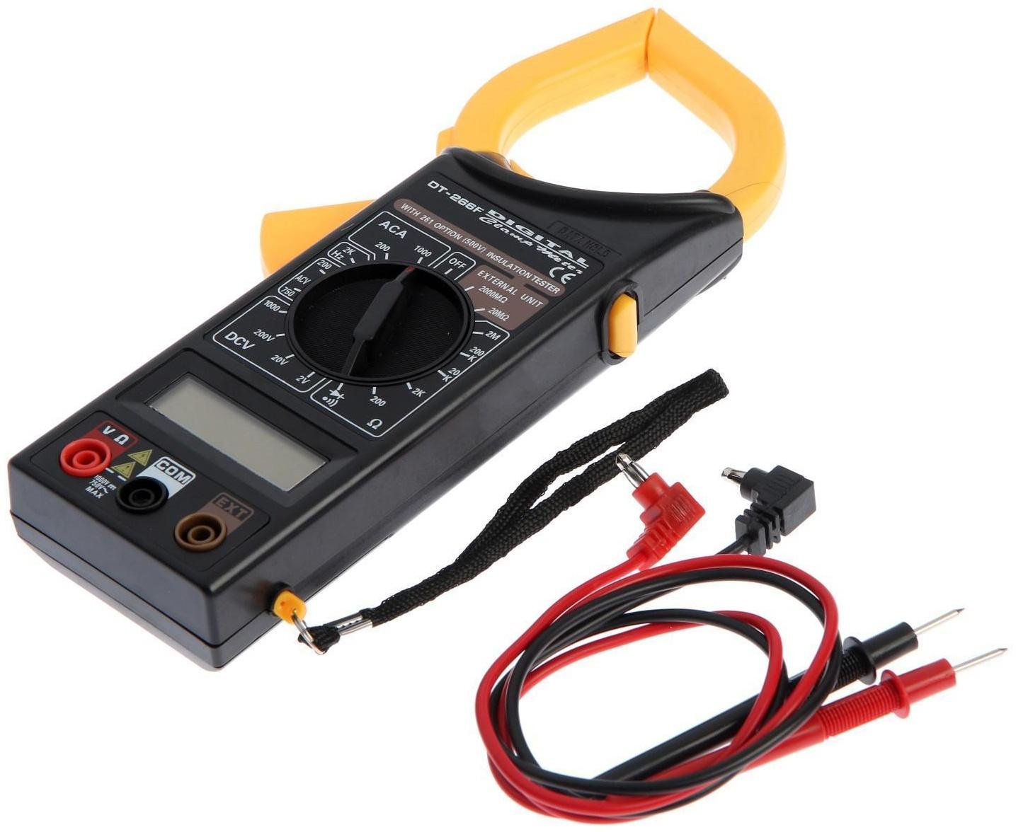 Токовые клещи ТУНДРА, 266F, ACV/DCV, ACA, 200-2МΩ, изоляции 20-2000MΩ, прозвон