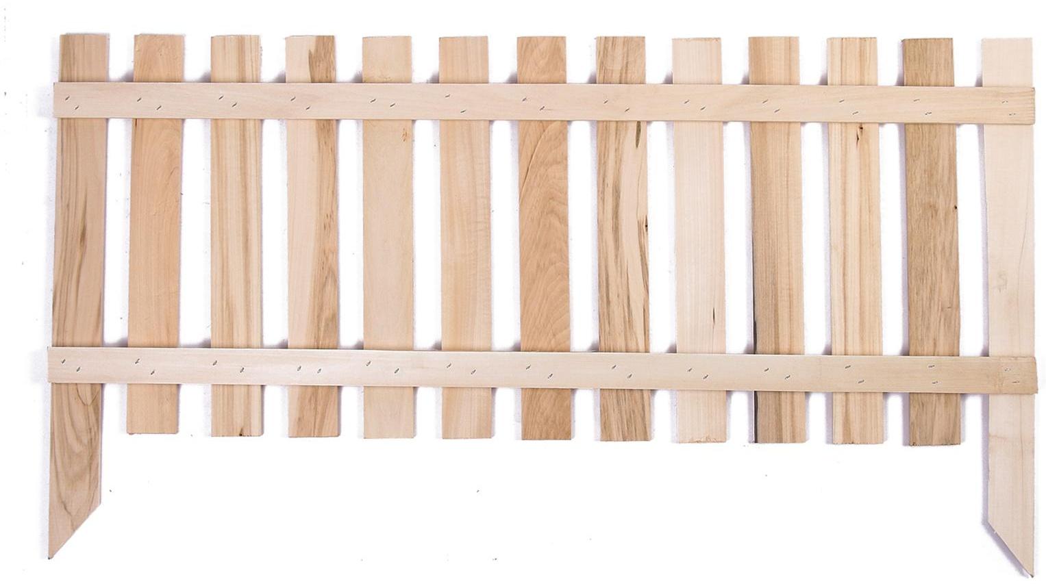 Ограждение декоративное, 45 × 110 см, 1 секция, дерево, «Линия», Greengo