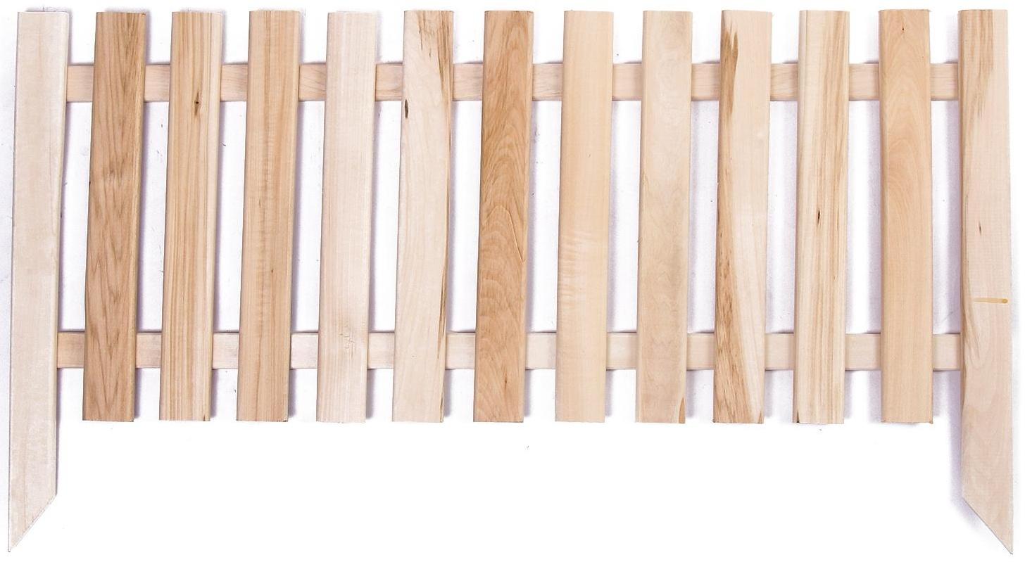 Ограждение декоративное, 45 × 110 см, 1 секция, дерево, «Линия», Greengo